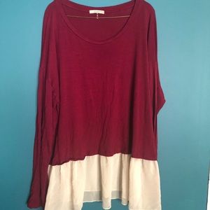 PLUS SIZE Peplum Top